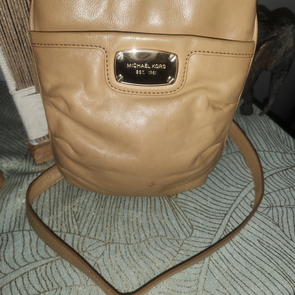Michael Kors Tan Leather Crossbody Bag